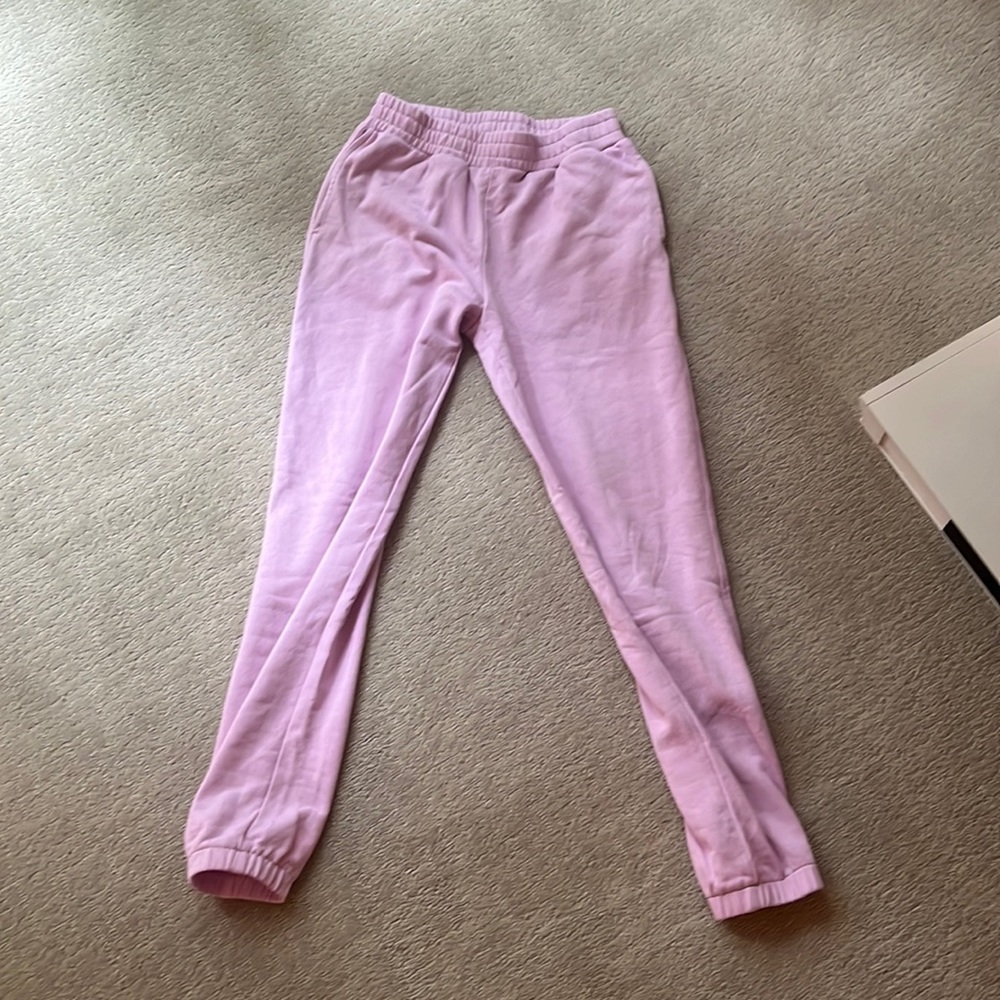 pink sweatpants size XS